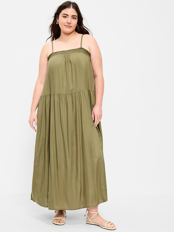 Airy Smocked Maxi Dress