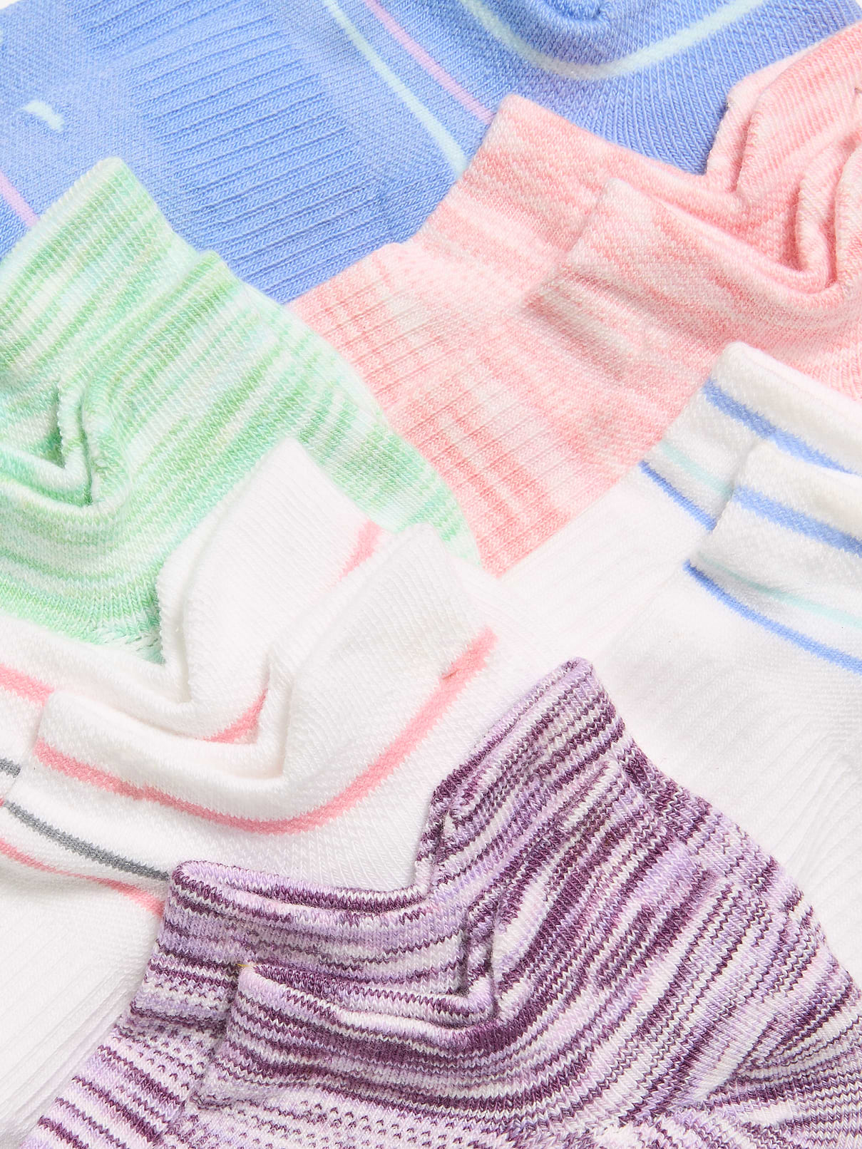 Image number 2 showing, Ankle Socks 6-Pack for Girls