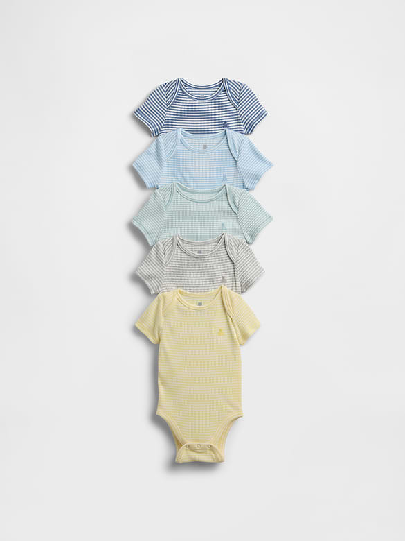 Baby First Favorites TinyRib Bodysuit (5-Pack)