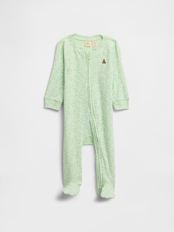 Baby Print Two-Way Zip One-Piece