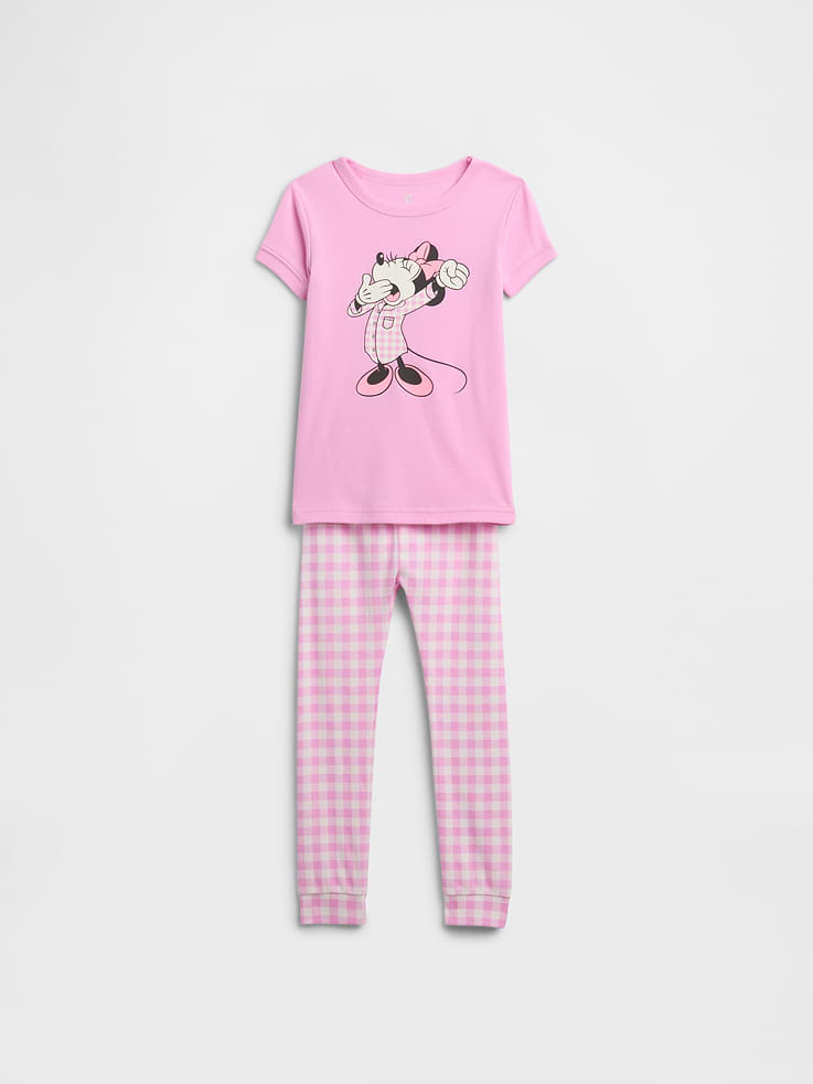 Image 1 of 3, These characters make every day more special., This product is made with/contains 100% organically grown cotton, which is grown without the use of synthetic pesticides and fertilizers., Soft organic cotton knit., Short sleeves., Crewneck., Select styles have graphic at front., Elasticized waist., Banded cuffs., Select styles have allover print or print at pants., Note: The dye used in the crafting of this product is prone to crocking, or color transfer. Please avoid contact with light-colored fabric or upholstery., This product was made in a factory that invests in gender equity and women’s empowerment through RISE. Learn more at gapinc.com/equity., Product #1172742