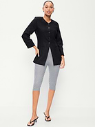 Image number 1 showing, High-Waisted Fashion Layering Capri Legging