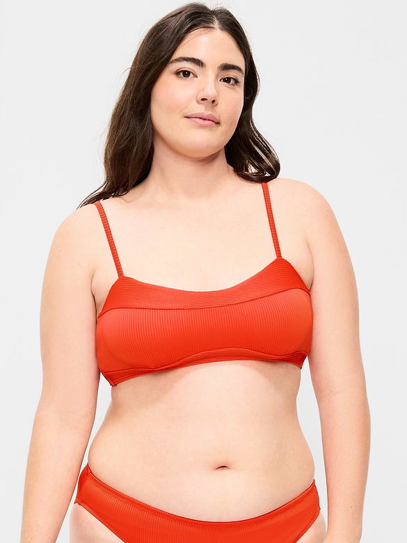 Ribbed Bra Bikini Swim Top