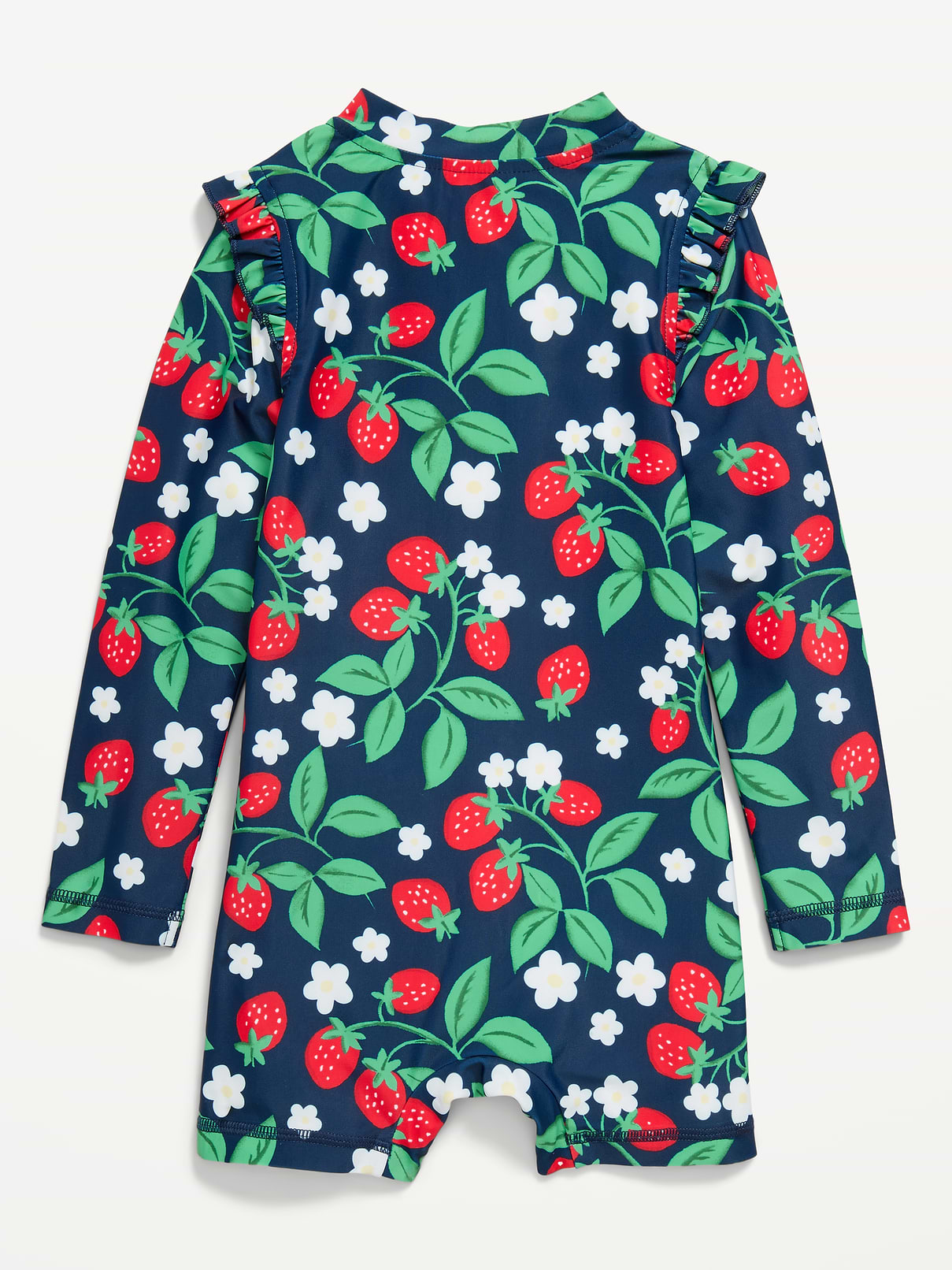 Image number 2 showing, Printed Zip-Front Rashguard Romper Swimsuit for Toddler & Baby