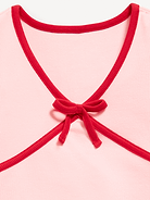 Image number 4 showing, Fitted Short-Sleeve Ribbed Bow Top for Girls