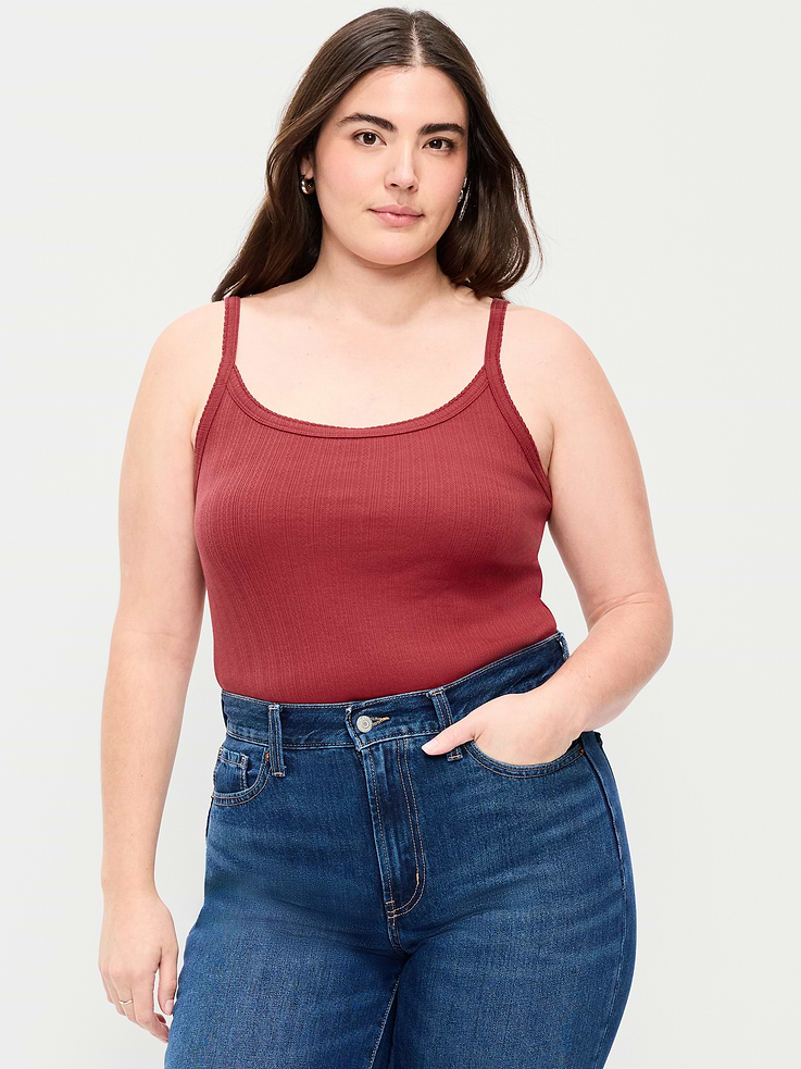 Image number 6 showing, Pointelle Cami Tank Top