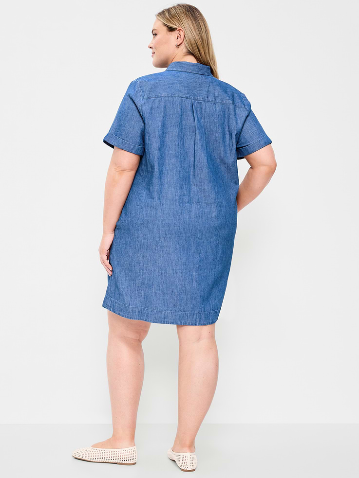 Image number 10 showing, Button-Down Mini Shirt Dress