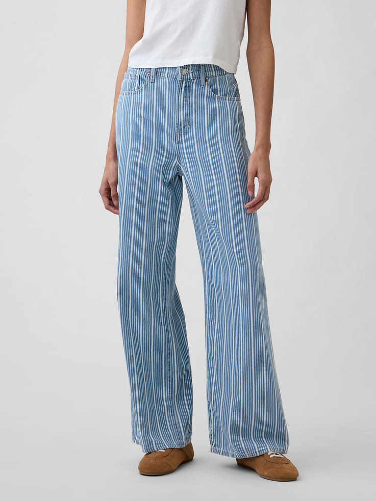 Image number 2 showing, High Rise Soft Wide-Leg Jeans