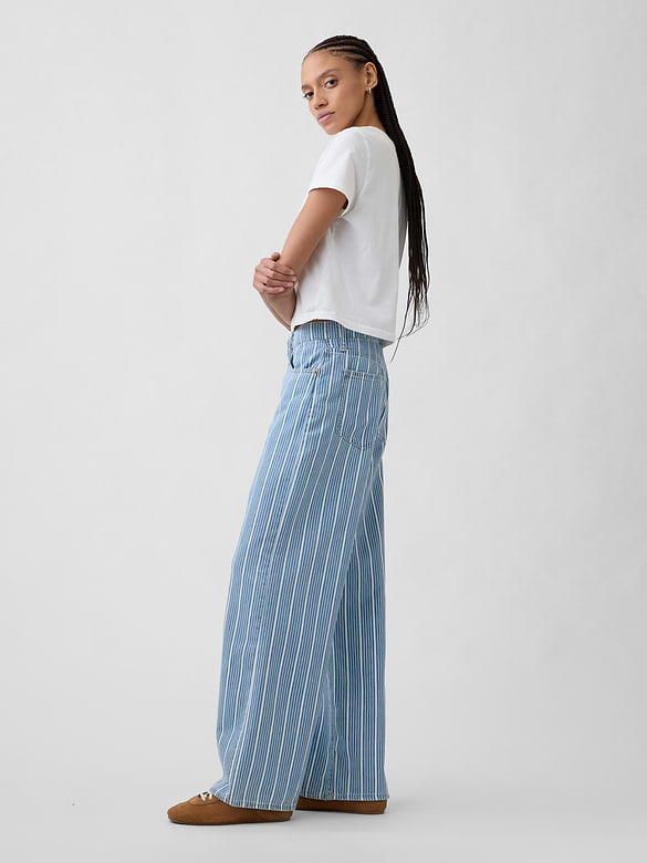 High Rise Soft Wide-Leg Jeans