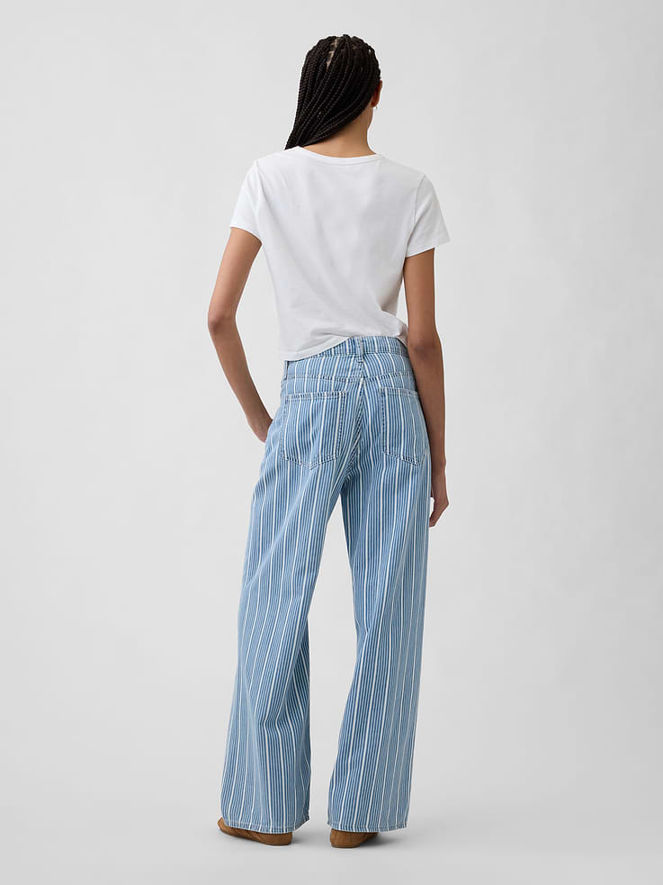 Image number 4 showing, High Rise Soft Wide-Leg Jeans