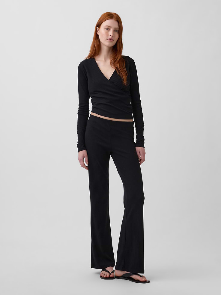 Image number 1 showing, Modern Wide Rib Flare Pants