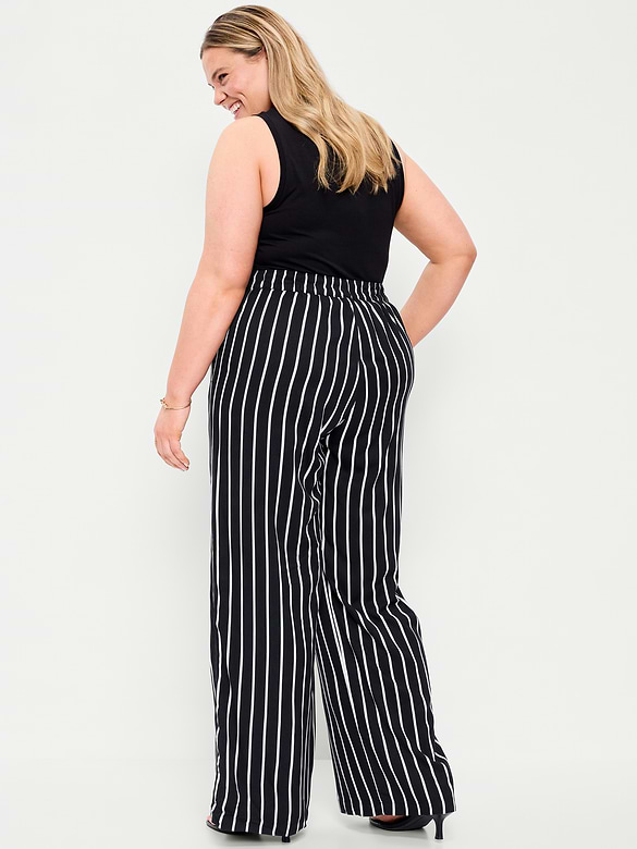 High-Waisted Playa Wide-Leg Pants