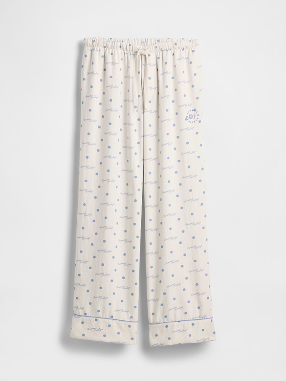 Gap × Summer Fridays Relaxed Flannel Dotted PJ Pants