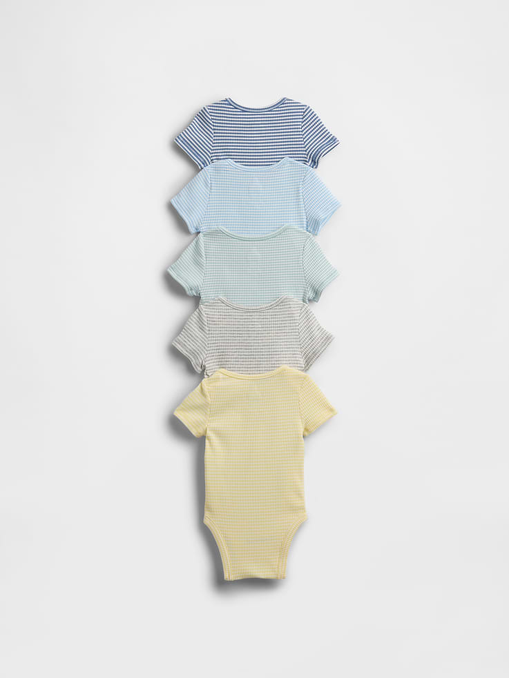 Image number 2 showing, Baby First Favorites TinyRib Bodysuit (5-Pack)