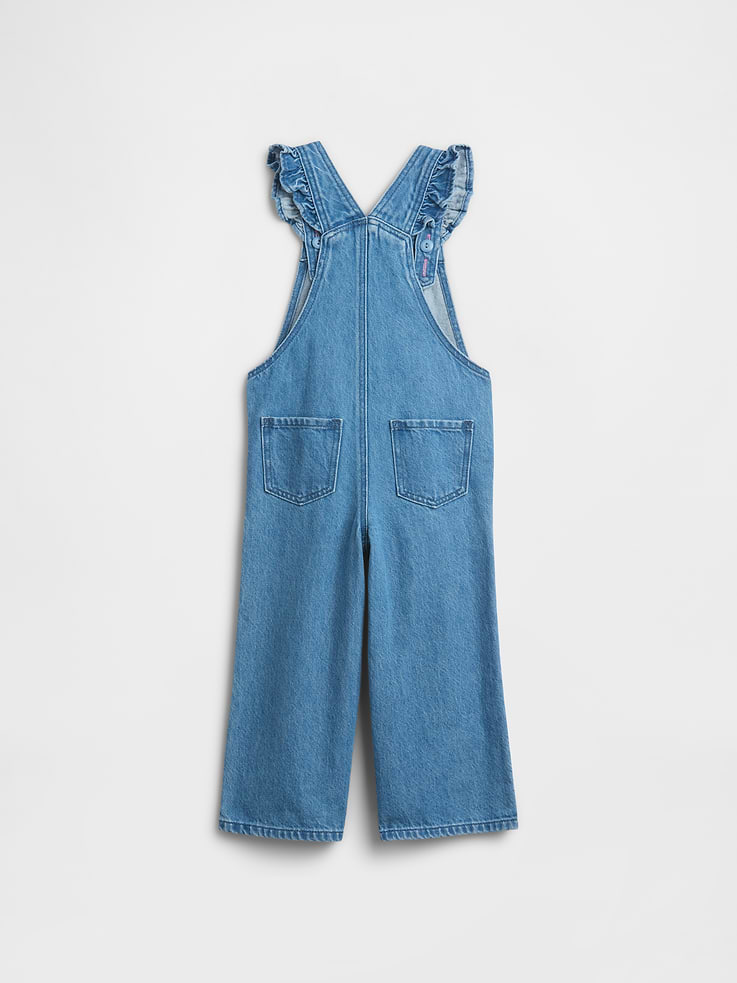 Image 2 of 3, babyGap Embroidered Denim Overalls