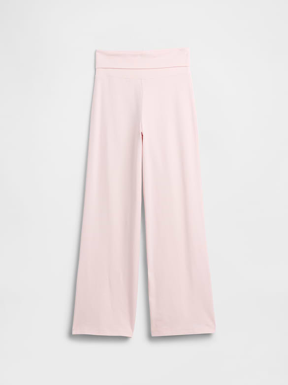 Kids Stretch Jersey Foldover Leggings