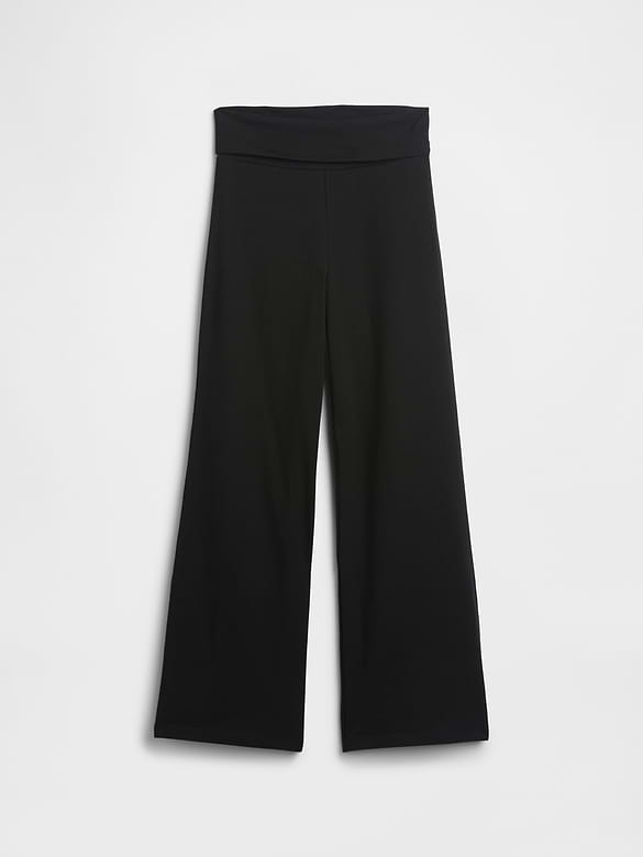 Kids Stretch Jersey Foldover Leggings