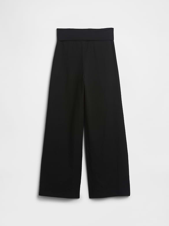 Kids Stretch Jersey Foldover Leggings