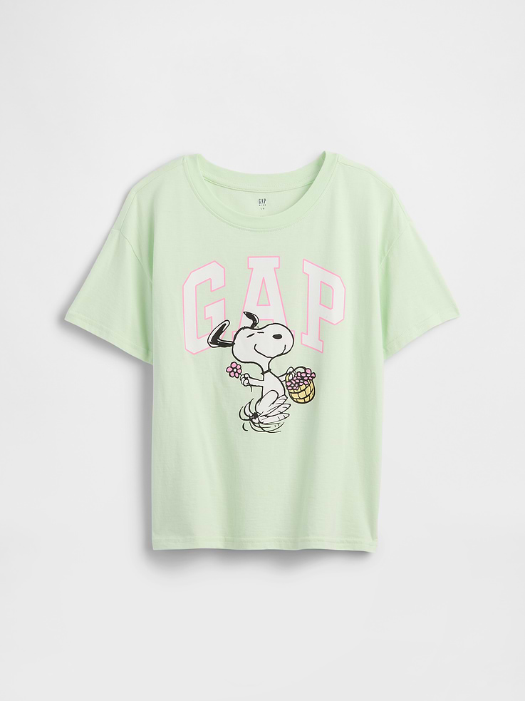 Image number 1 showing, GapKids Peanuts Oversized Logo T-Shirt