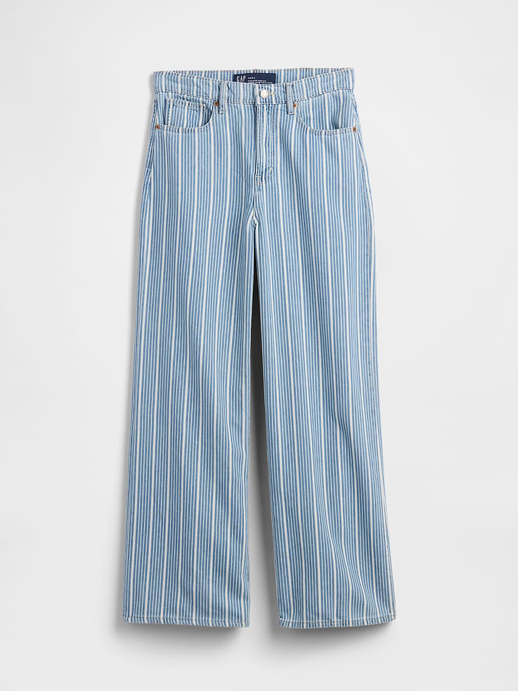 Image number 7 showing, High Rise Soft Wide-Leg Jeans