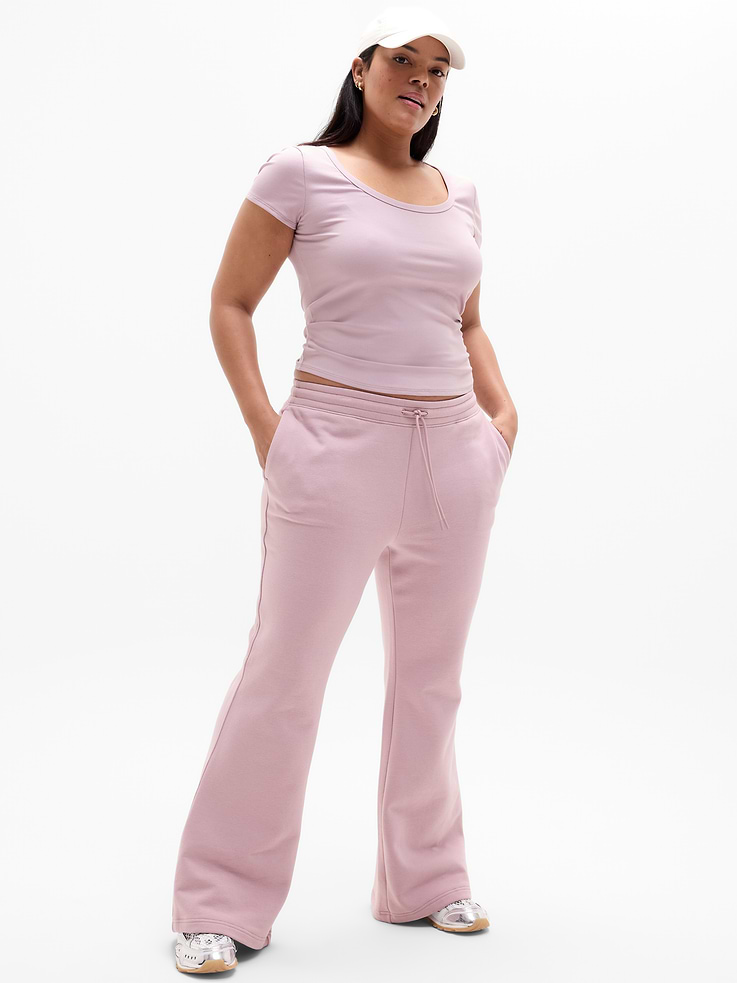 Image number 5 showing, Forever Fleece Mid Rise Flare Pant