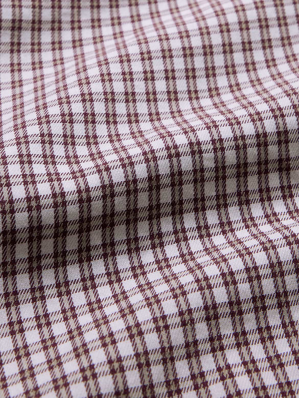 Chemise habillée ajustée en coton et cachemire