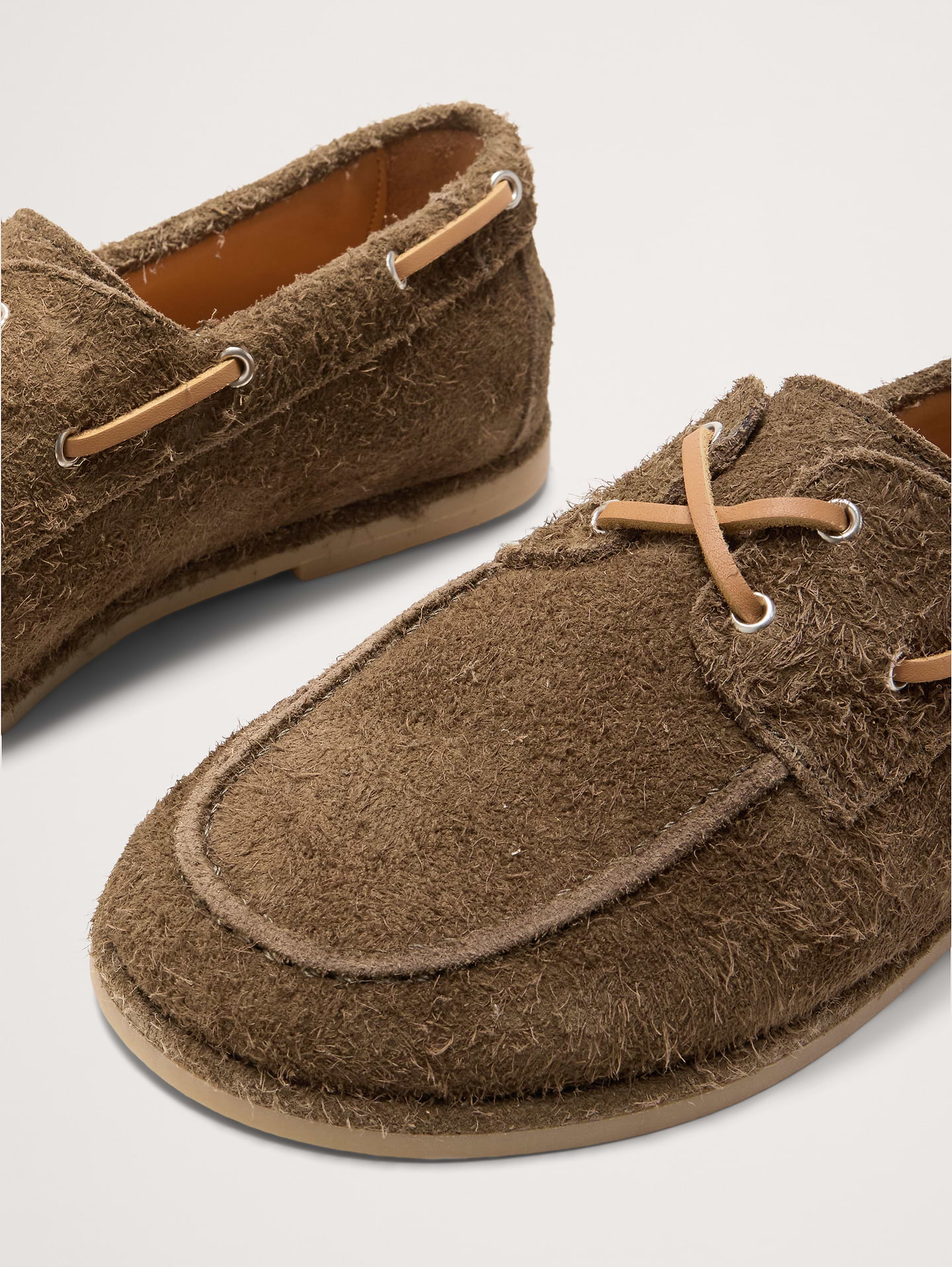 Image number 6 showing, Textured Italian Suede Boat Shoe