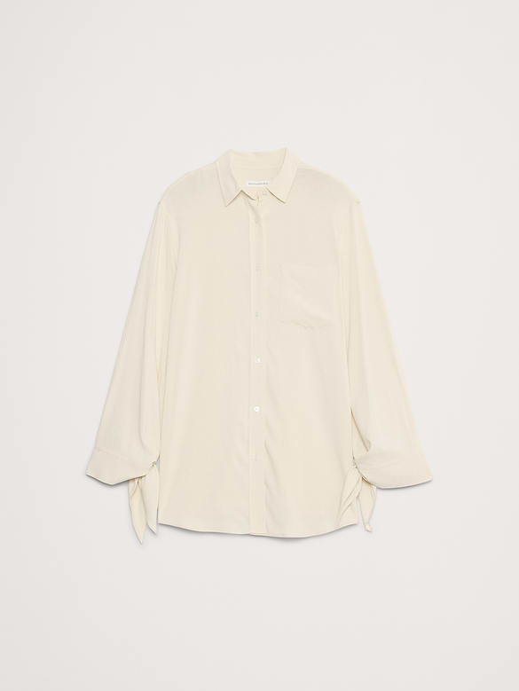 Georgette Tie-Cuff Shirt