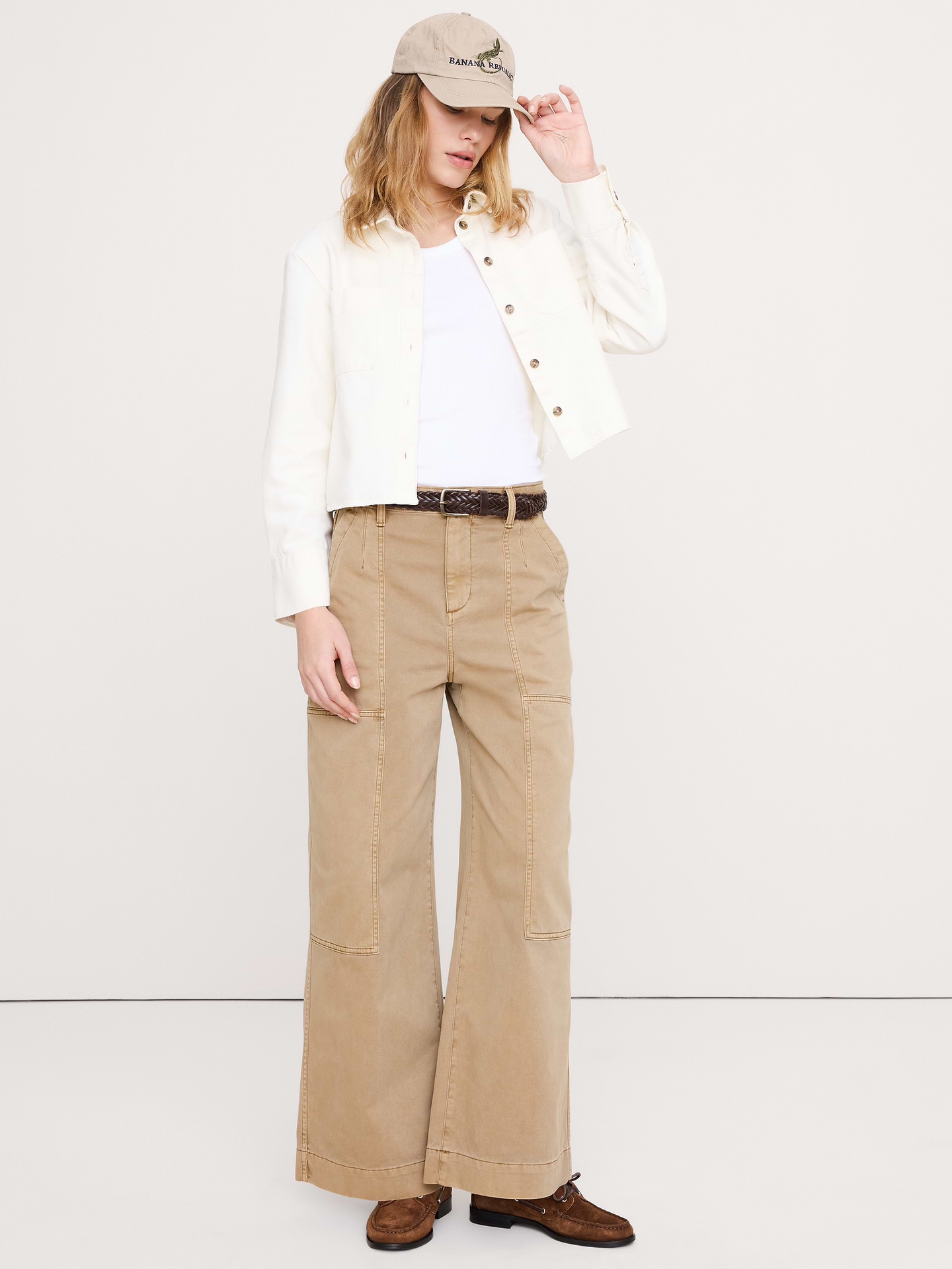 Image number 6 showing, Denim Cropped Utility Shirt
