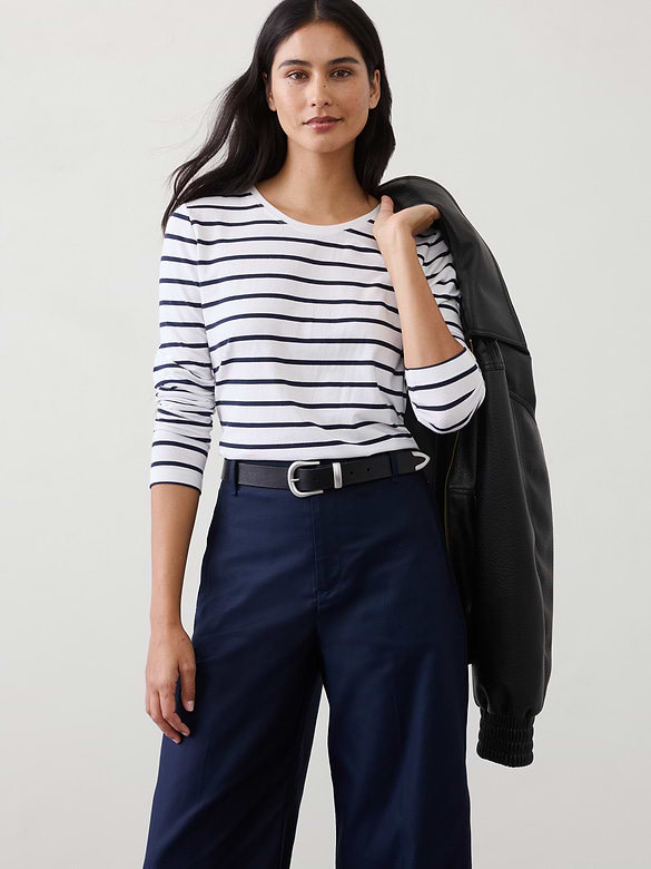 Timeless Long-Sleeve Crew-Neck T-Shirt