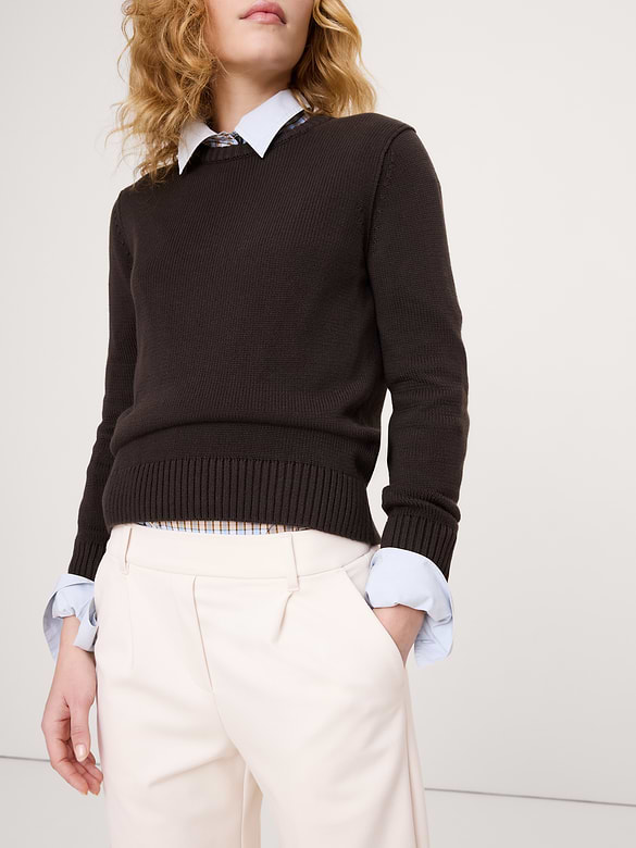 High-Rise Wide-Leg Drapey Ponte Pull-On Pant