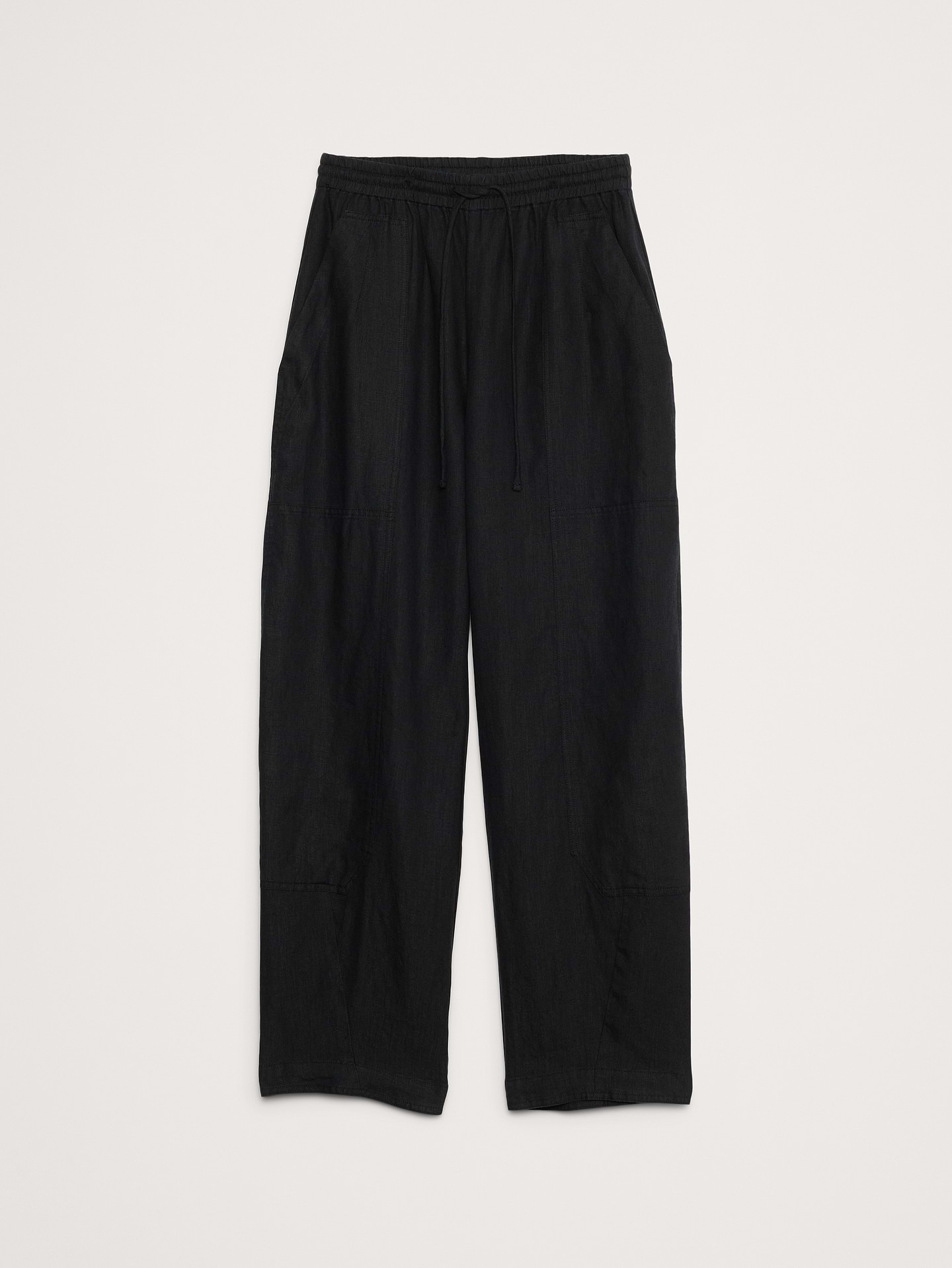 Image number 5 showing, Barrel-Leg Linen Pull-On Pant
