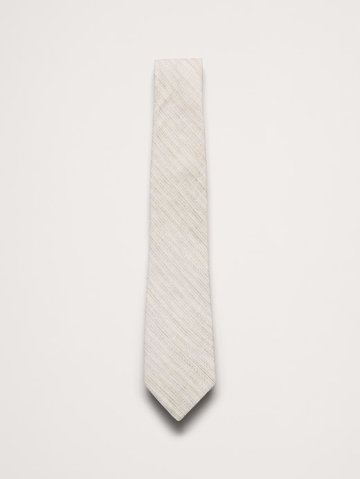 Linen-Cotton Slub Tie