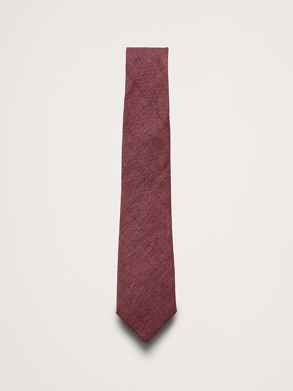 Textured Linen Tie