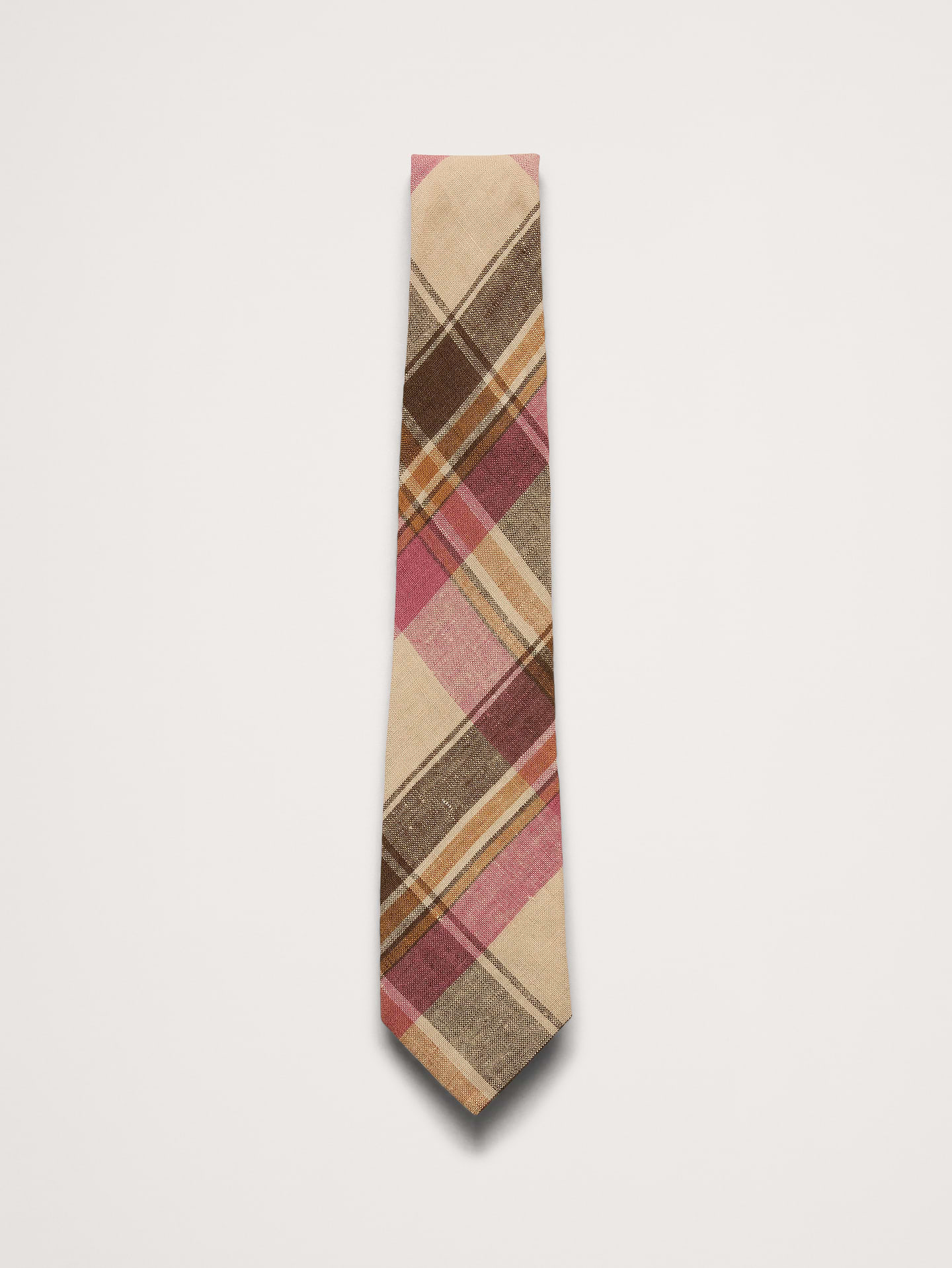 Image 1 of 1, We cut this slim tie from a beautiful 100% linen fabric we love for its luxurious texture., Measures 3" at widest point., Product #892944