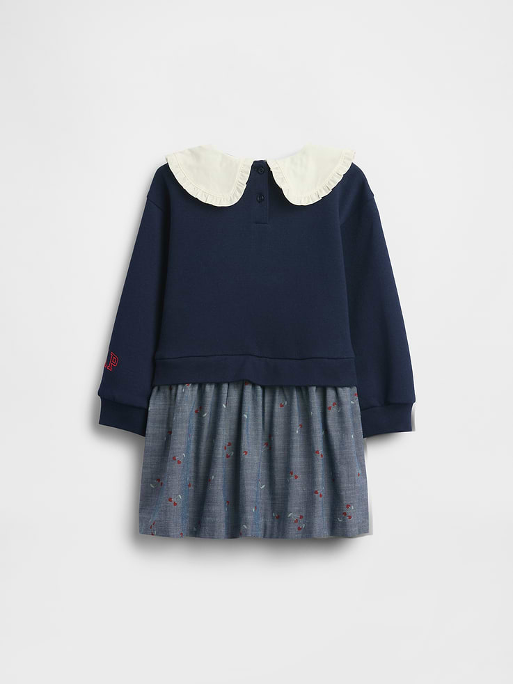 Image number 3 showing, Baby & Toddler Snoopy Ruffle Collar Sweatshirt Dress