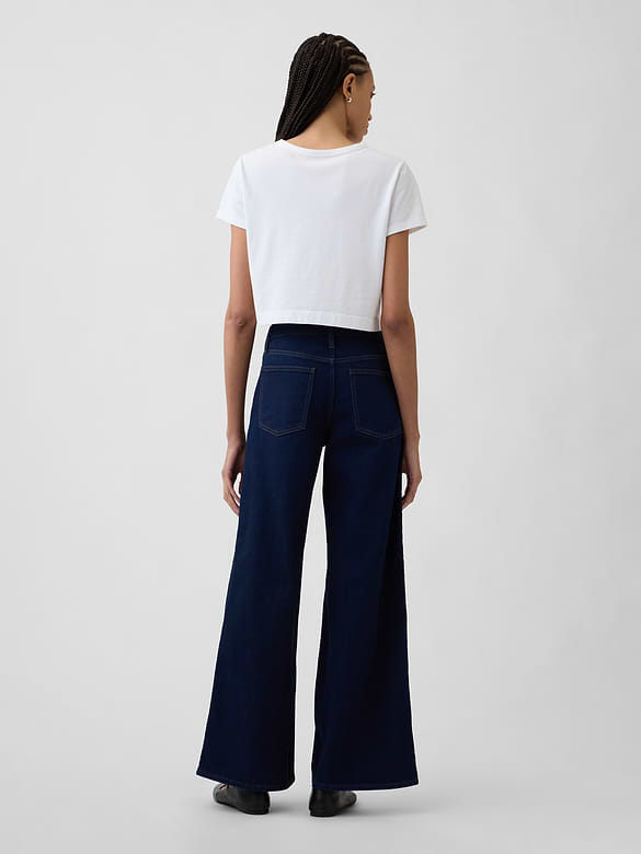 Mid Rise Wide-Leg Jeans