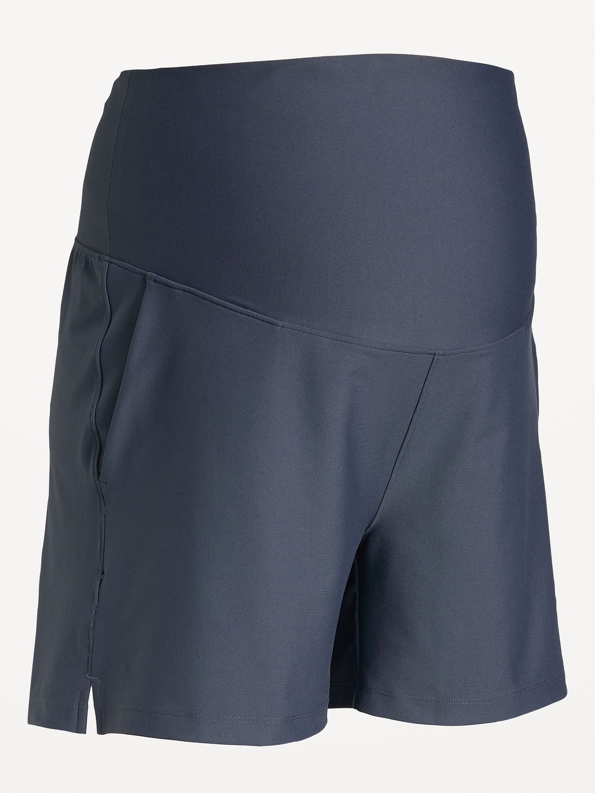 Maternity Rollover-Waist PowerSoft Shorts -- 5-inch inseam | Old Navy