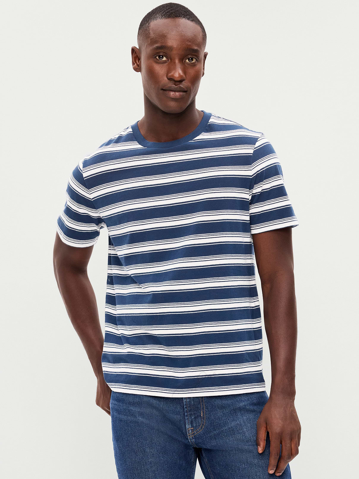 Crew-Neck Striped T-Shirt