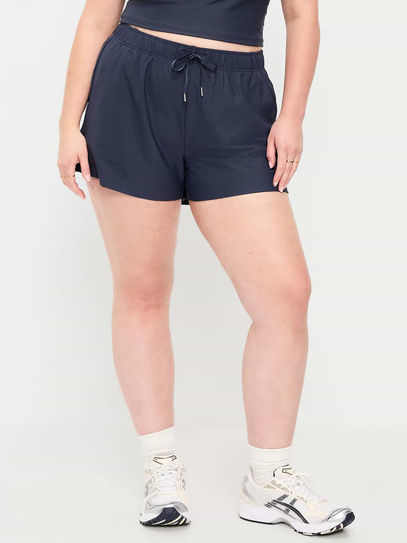 Short PowerSoft à taille haute, entrejambe de 9 cm