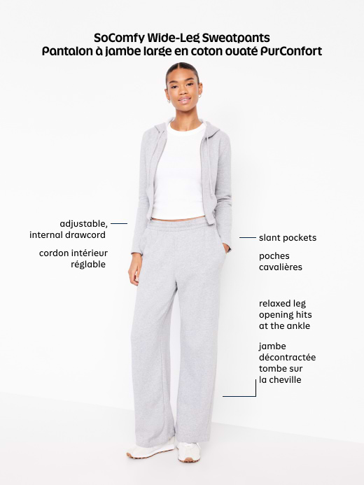 Image number 7 showing, High-Waisted SoComfy Wide-Leg Sweatpants