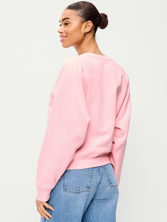 Oversized Raglan Graphic Sweatshirt