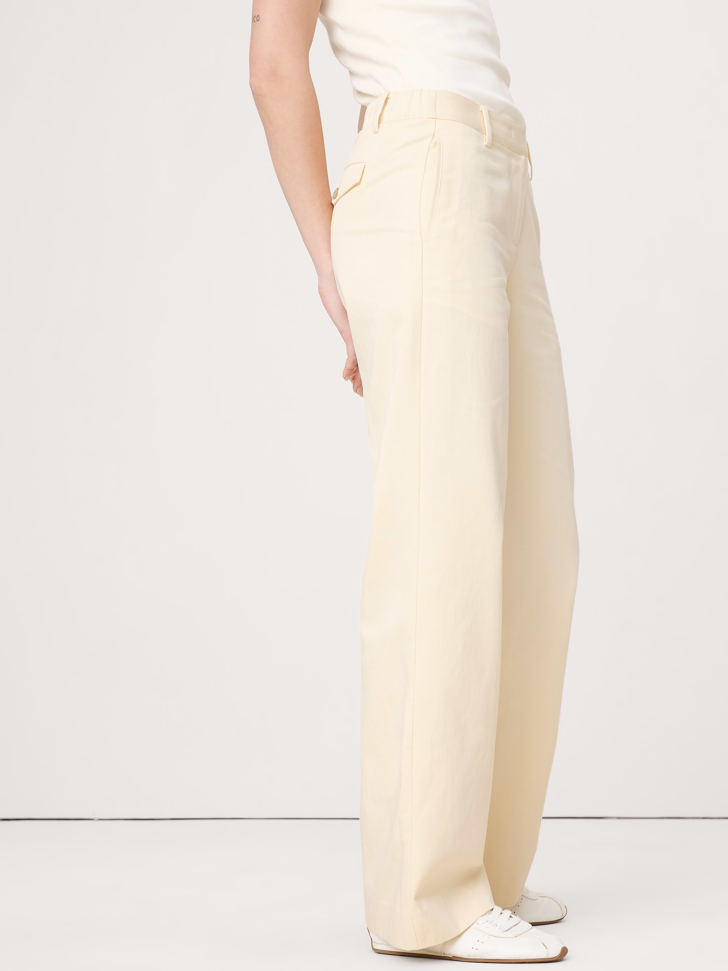L'image numéro 4 présente Le pantalon à jambe large de tous les jours