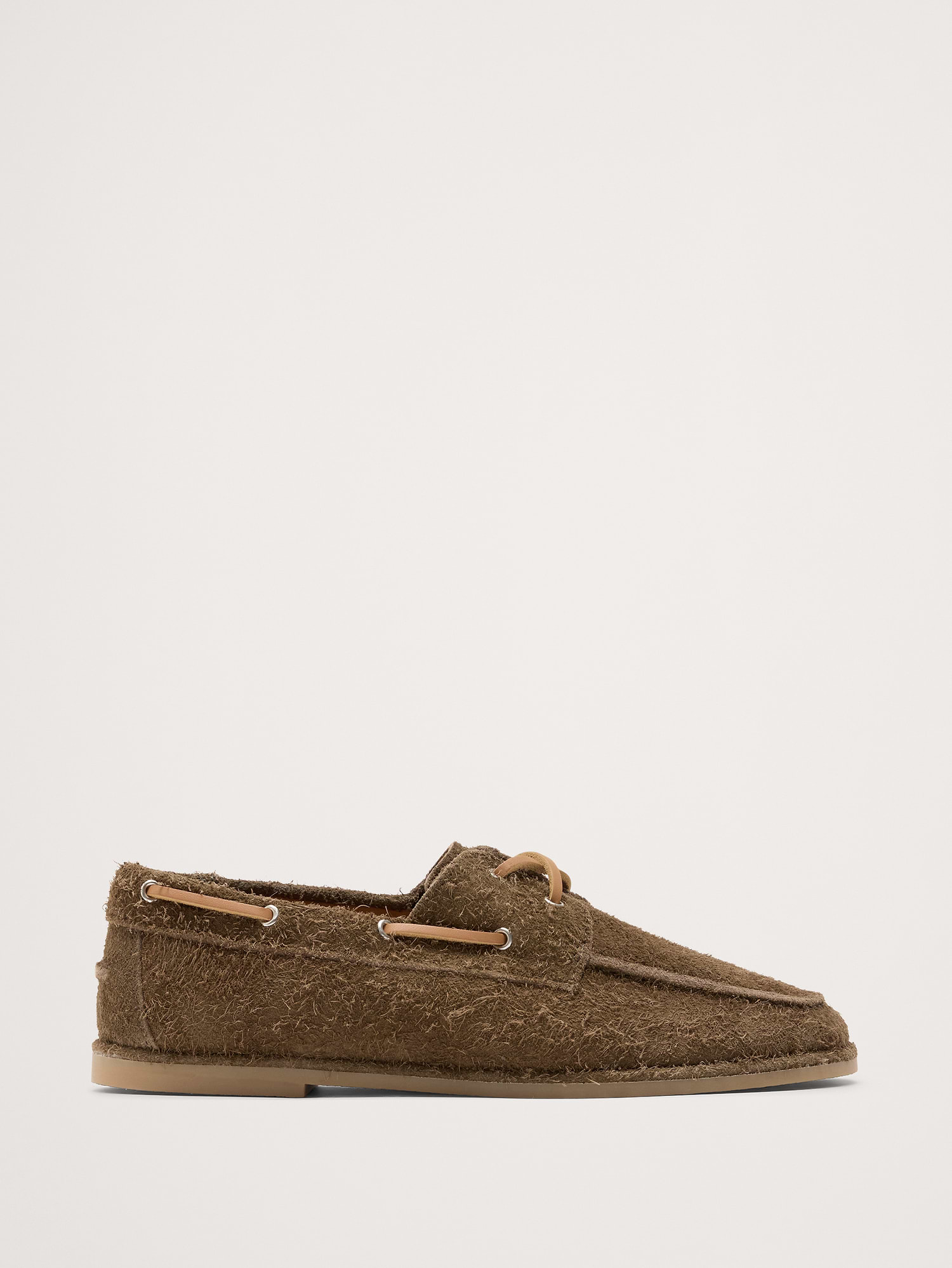 Banana Republic Textured Italian Suede Boat Shoe INTERNATIONAL SHIPPING