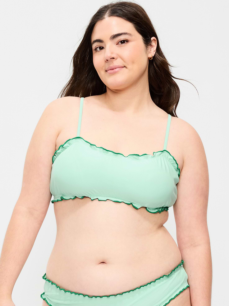 Image number 5 showing, Scoop-Neck Ruffle Swim Top