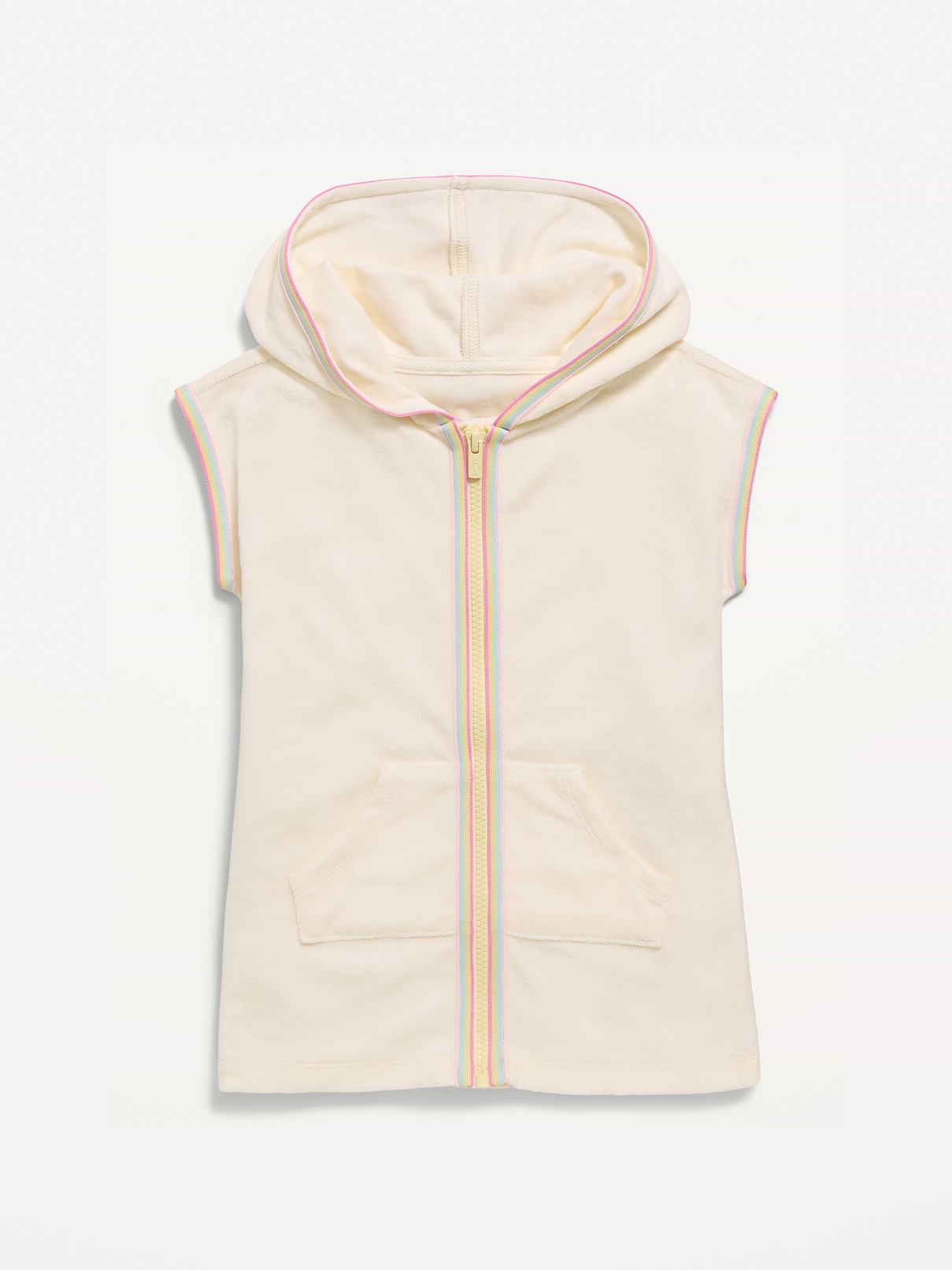 Image number 1 showing, Hooded Terry Swim Cover-Up for Toddler Girls