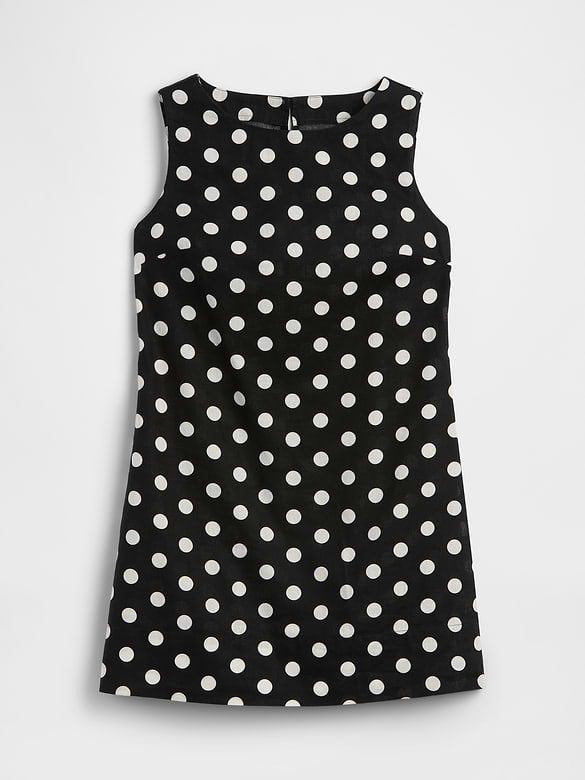 Linen-Blend Apron Mini Dress