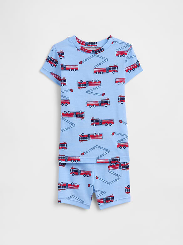 Kids & babyGap 100% Organic Cotton Fire Truck PJ Set
