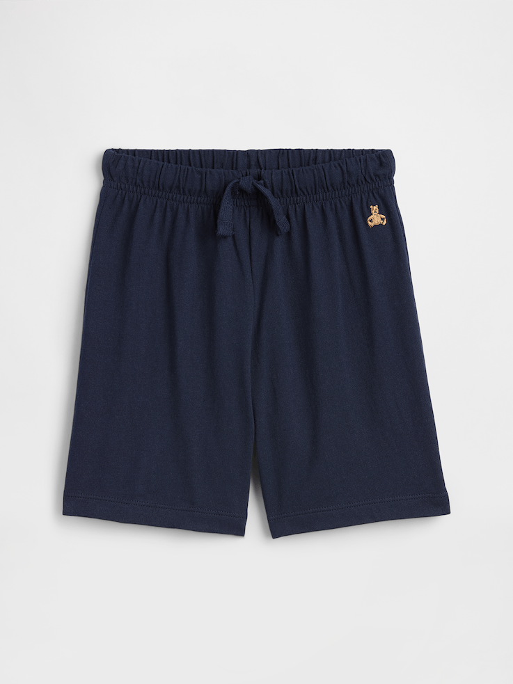 Image 1 of 3, Soft jersey knit., Drawcord ties at elasticized waist are functional for sizes 2T-5T., Embroidered Brannan Bear at hip., Product #1172528