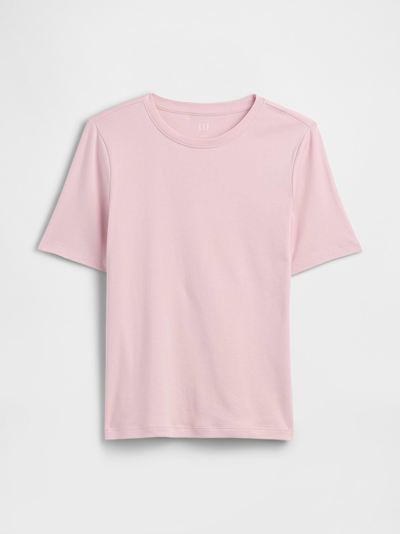 Modern Ribbed Crewneck T-Shirt